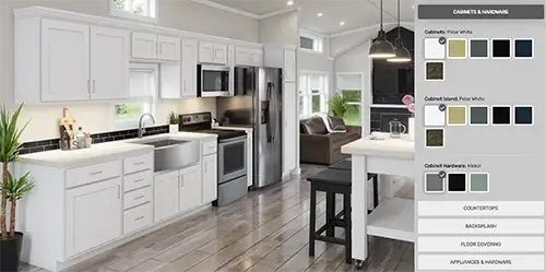 Elevation Park Models kitchen visualizer