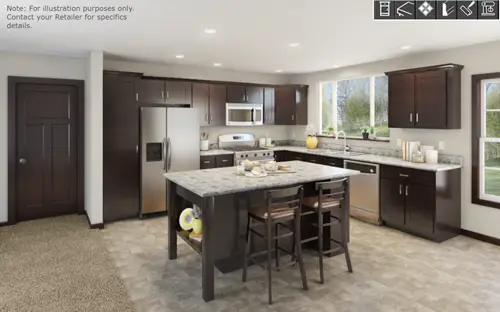 = Fairmont Homes kitchen digital interactive.
